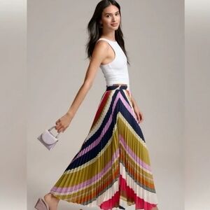 NWT The Isobel Silky Pleated Skirt by Maeve
